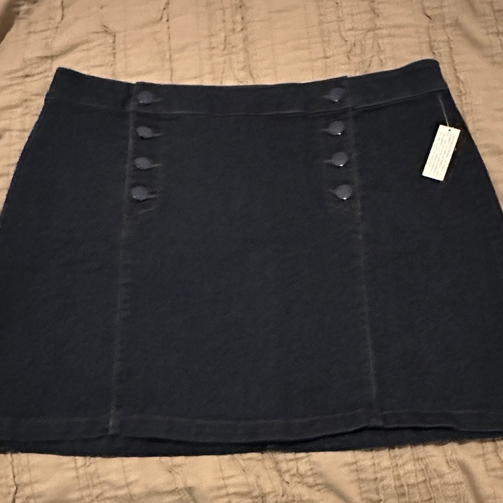 Charter Club Button-Accent Mini Skirt